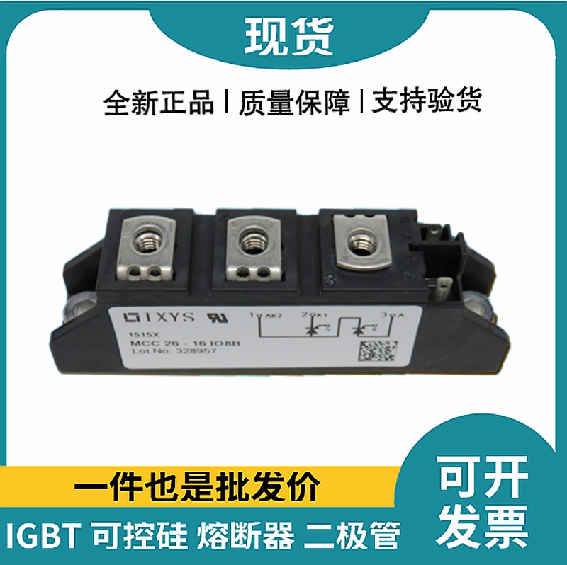 艾賽斯IXYS 功率晶閘管可控硅模塊 MCC26-16IO8B