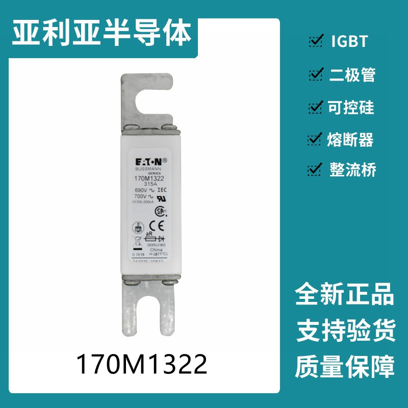 巴斯曼BUSSMANN低壓快速熔斷器 170M1322