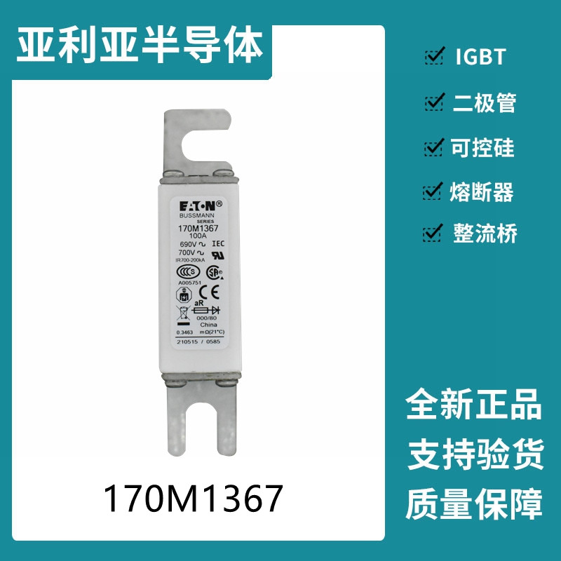 巴斯曼BUSSMANN低壓快速熔斷器 170M1367
