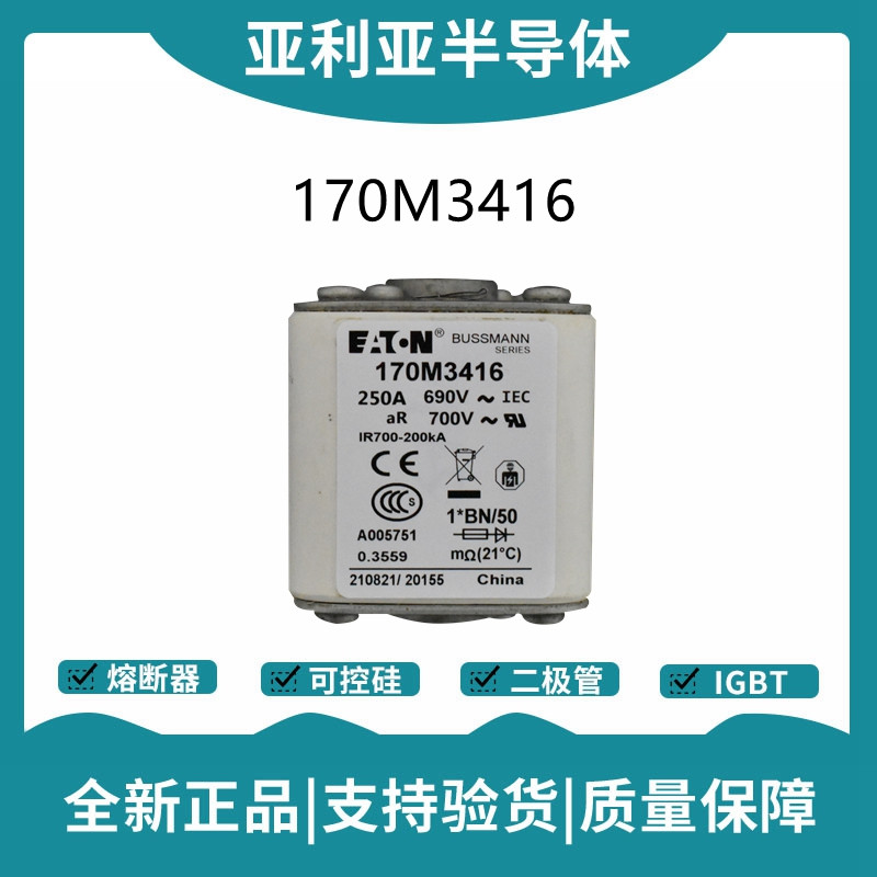 巴斯曼BUSSMANN低壓快速熔斷器 170M3416