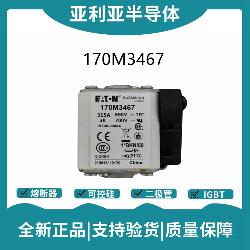 巴斯曼BUSSMANN低壓快速熔斷器 170M3467